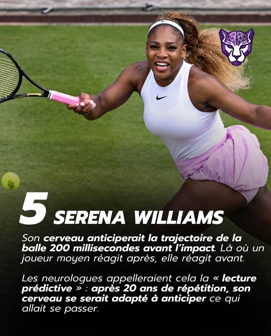 Serena Williams et sa lecture prédictive de la balle